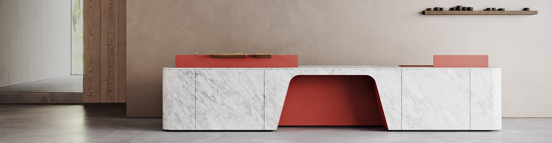 Isomi reception outlet desk